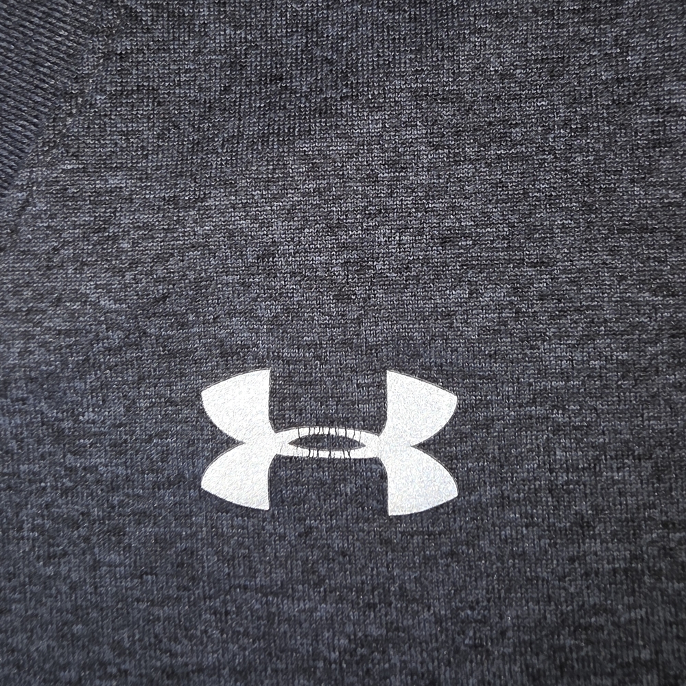 Under Armour Heathered Purple and Charcoal V-Neck Tees (35T) - Picture 7 of 15